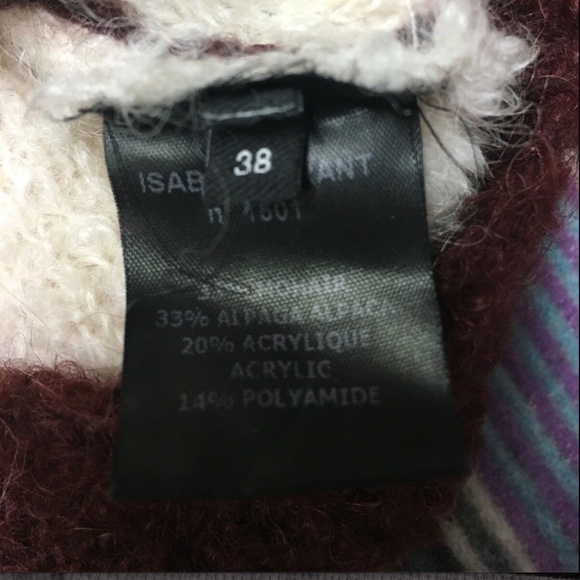 ISABEL MARANT Teddy Bear "Owel Colorblock"  Knitted Alpaca Mohair Sweater - Picture 6 of 7